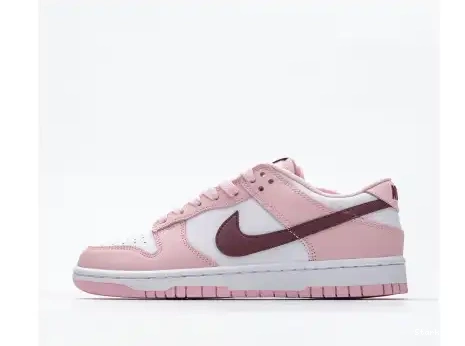 Red (GS) Pink CW1590-601 Dunk Low White Foam Nike   0702